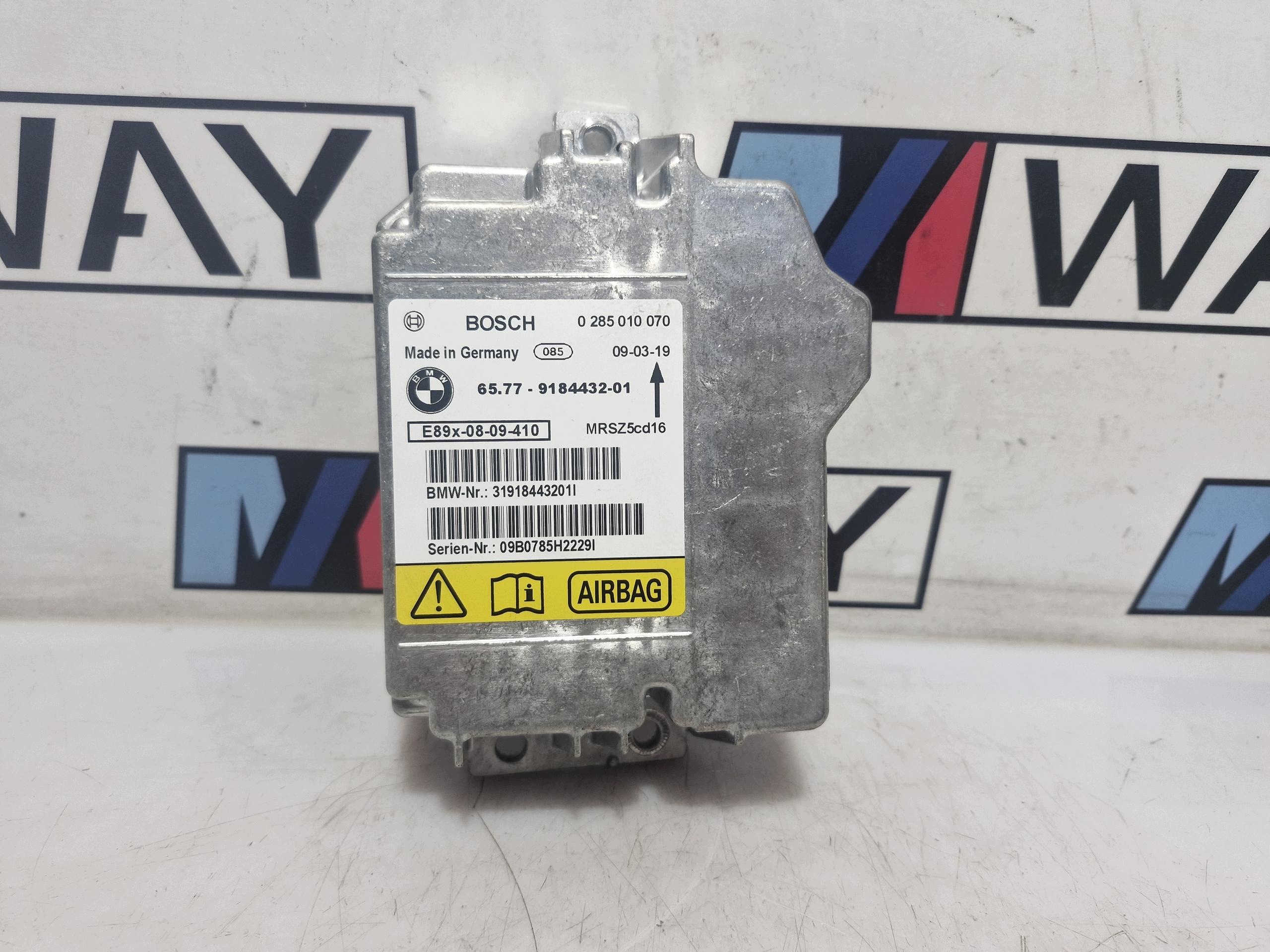 9184432 BMW 1 E81 E87 E90 E91 E92 module control unit of the airbags ACSM airbag