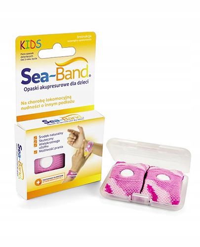 

Sea-Band Opaski przeciw mdłościom dla dzieci róż