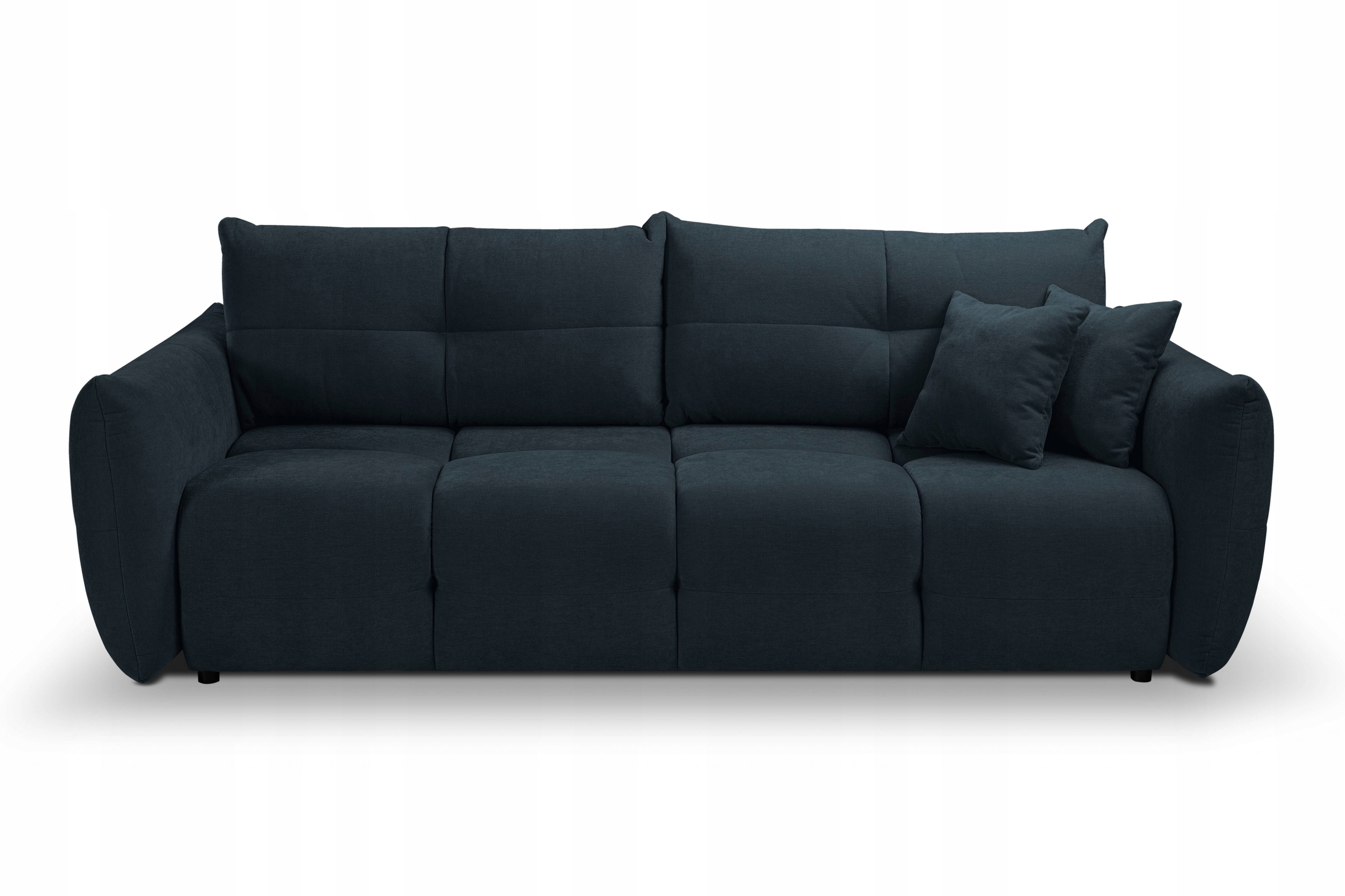 Rozkládací pohovka Moda do obývacího pokoje, šenilová tkanina, modrá