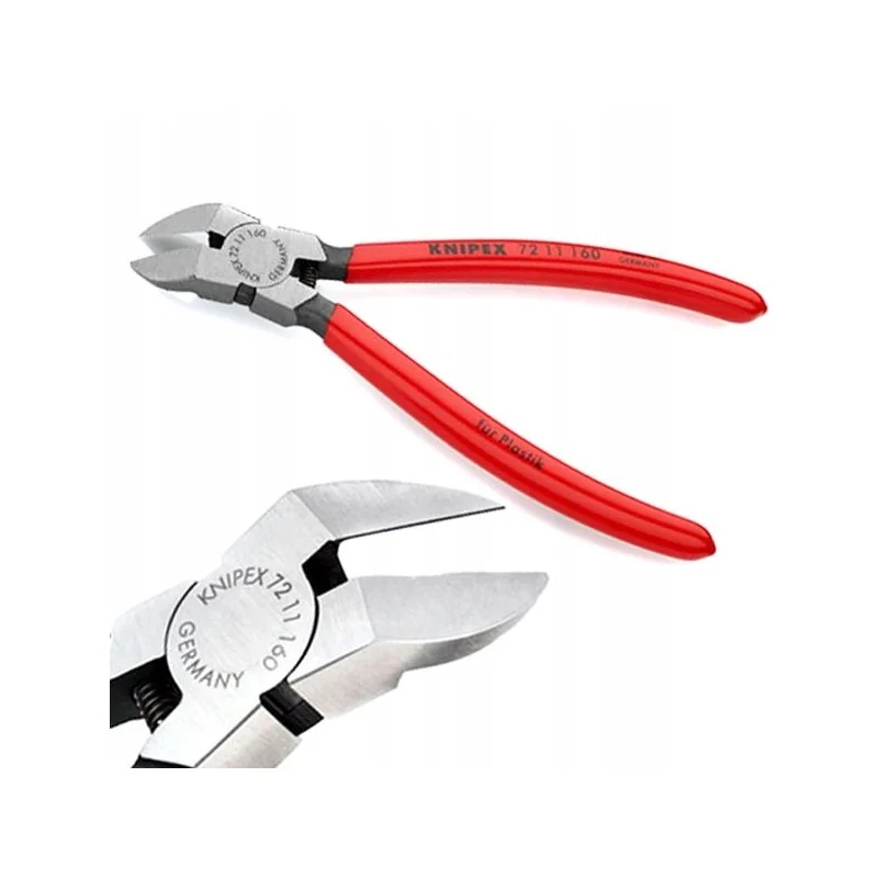 Szczypce tnące boczne do tworzywa sztucznego 160 mm Knipex (7211160)