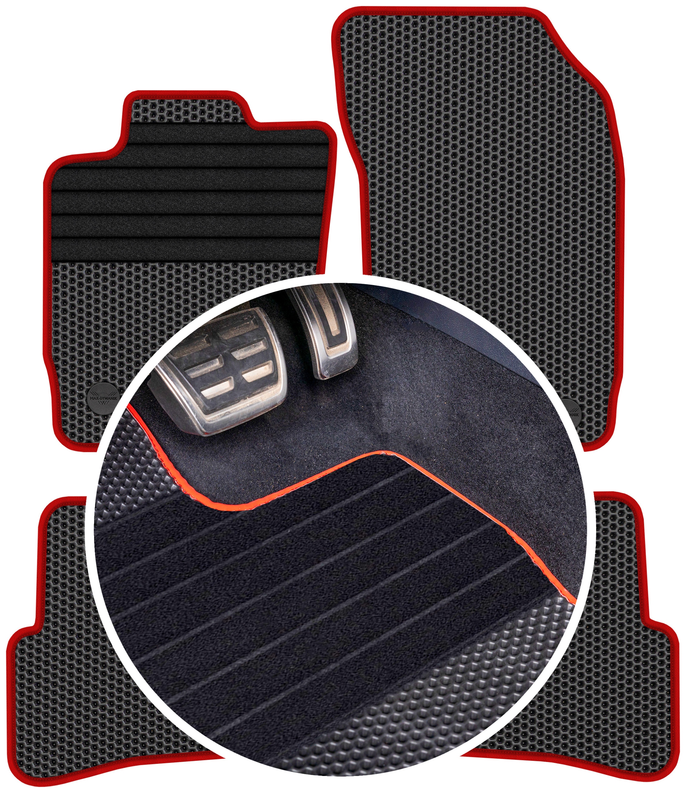 Audi A1 2010-2018 Gumové koberce Eva Eternity Plastry Medu