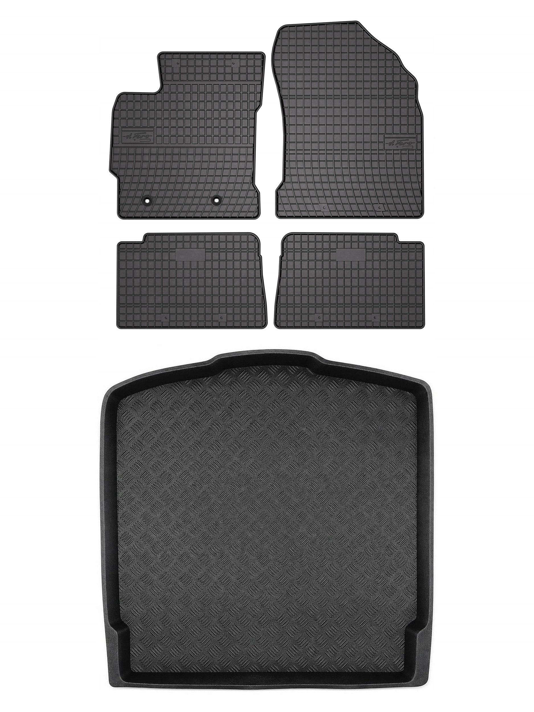 Gumové koberce SolidPRO rohož do kufru pro: Toyota Auris II 2012-2018