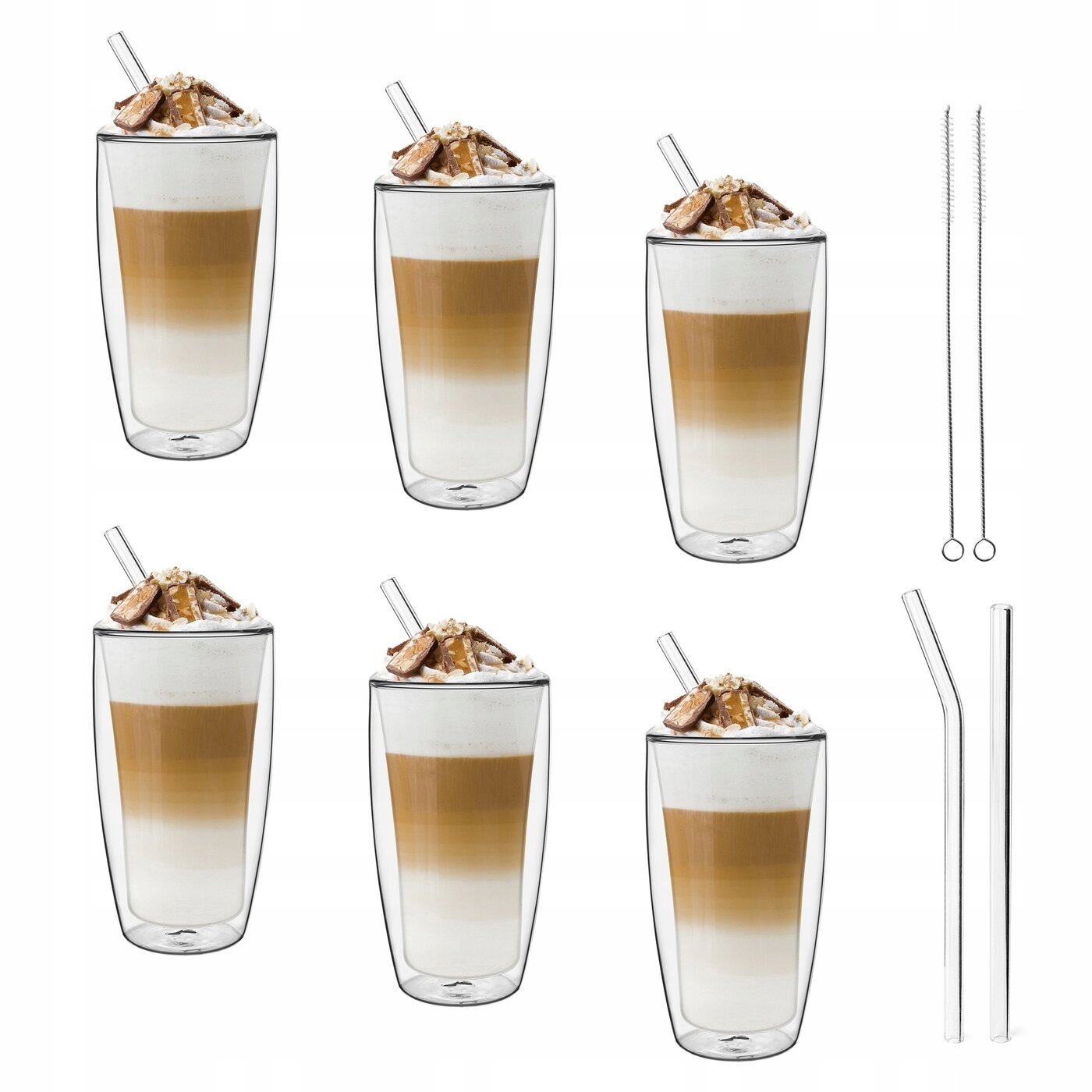 

Szklanki termiczne Sublime Top 400 ml i 8 słomki