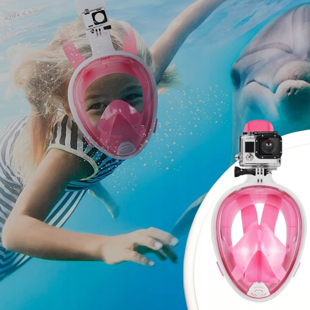 6w1 Maska DO NURKOWANIA pełnotwarzowa DZIECKA S/M Rodzaj pełnotwarzowa