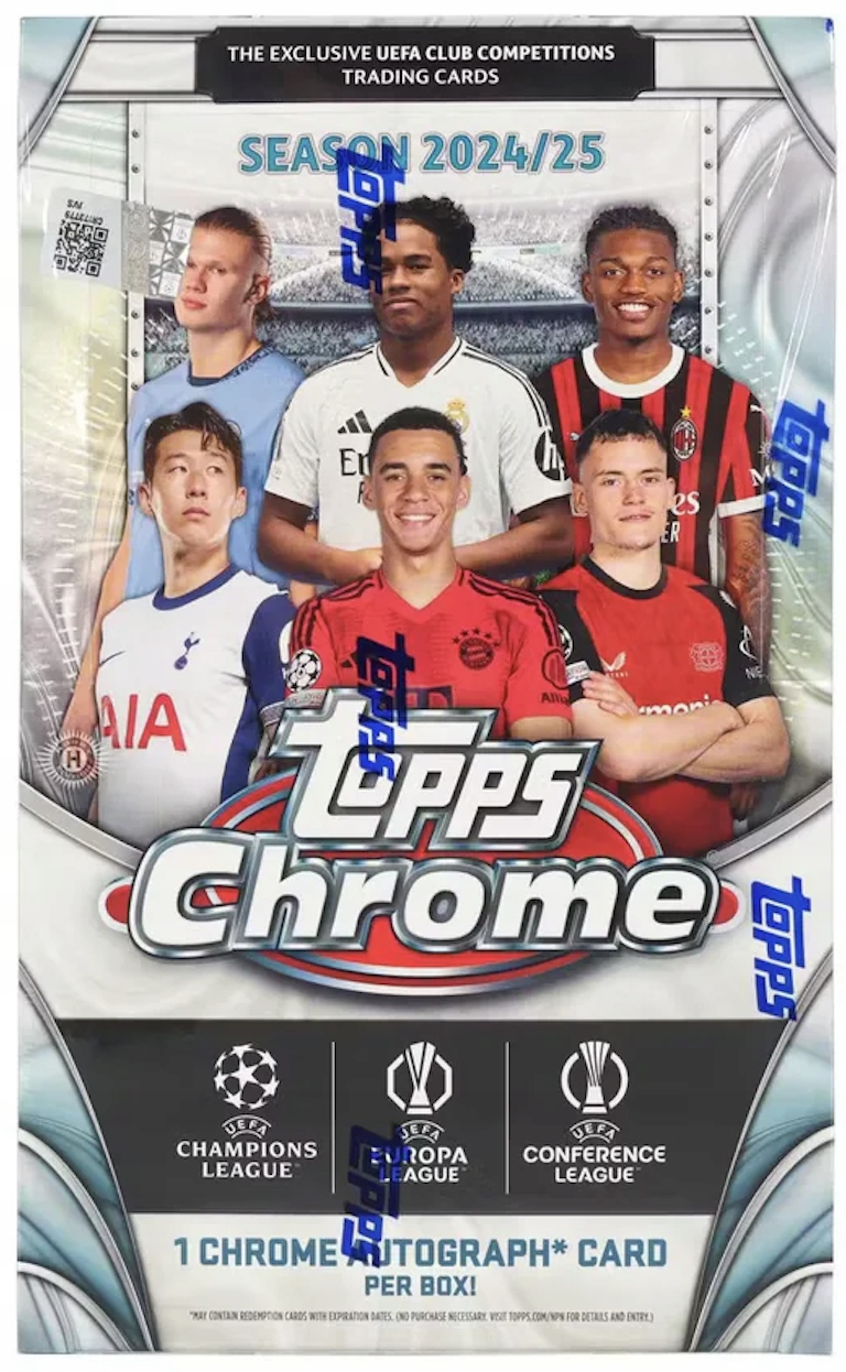 2024-25 Topps Chrome Uefa Club Competitions Hobby Box