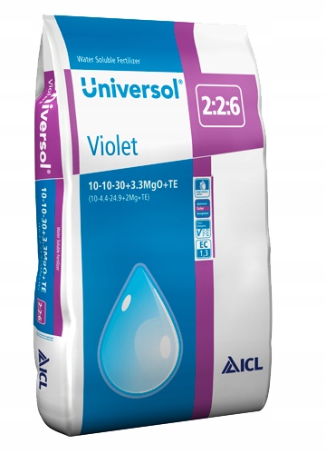 Universol 10-10-30+3,3MgO+TE Fialový 25 Kg