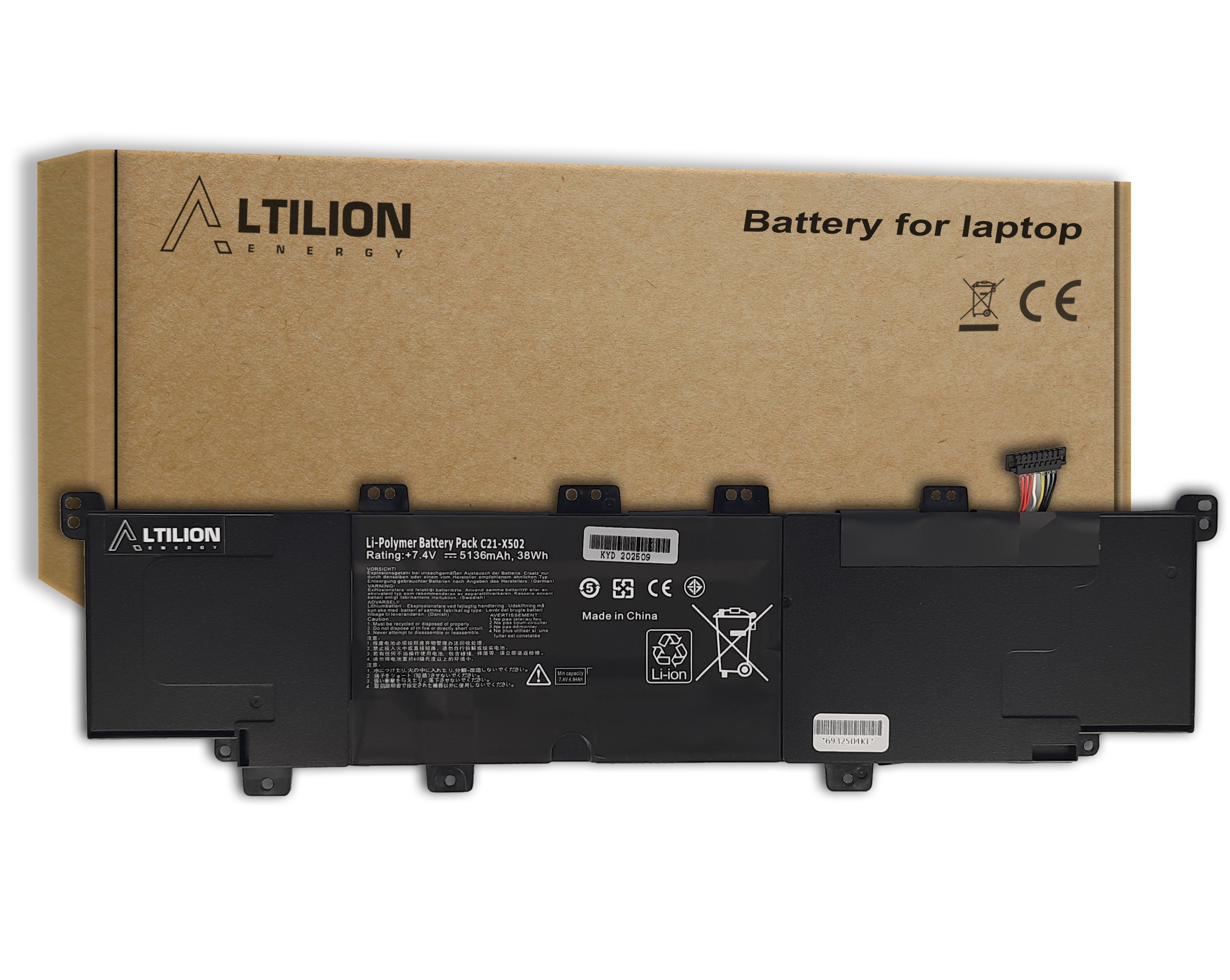 Batéria Altilion Energy C21-X502 kompatibilná s Asusom