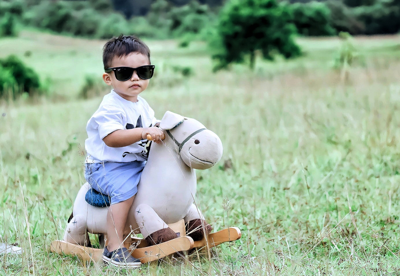 JEŹDZIK NA BIEGUNACH 2w1 NIEBIESKI MIŚ bujany Marka Milly Mally
