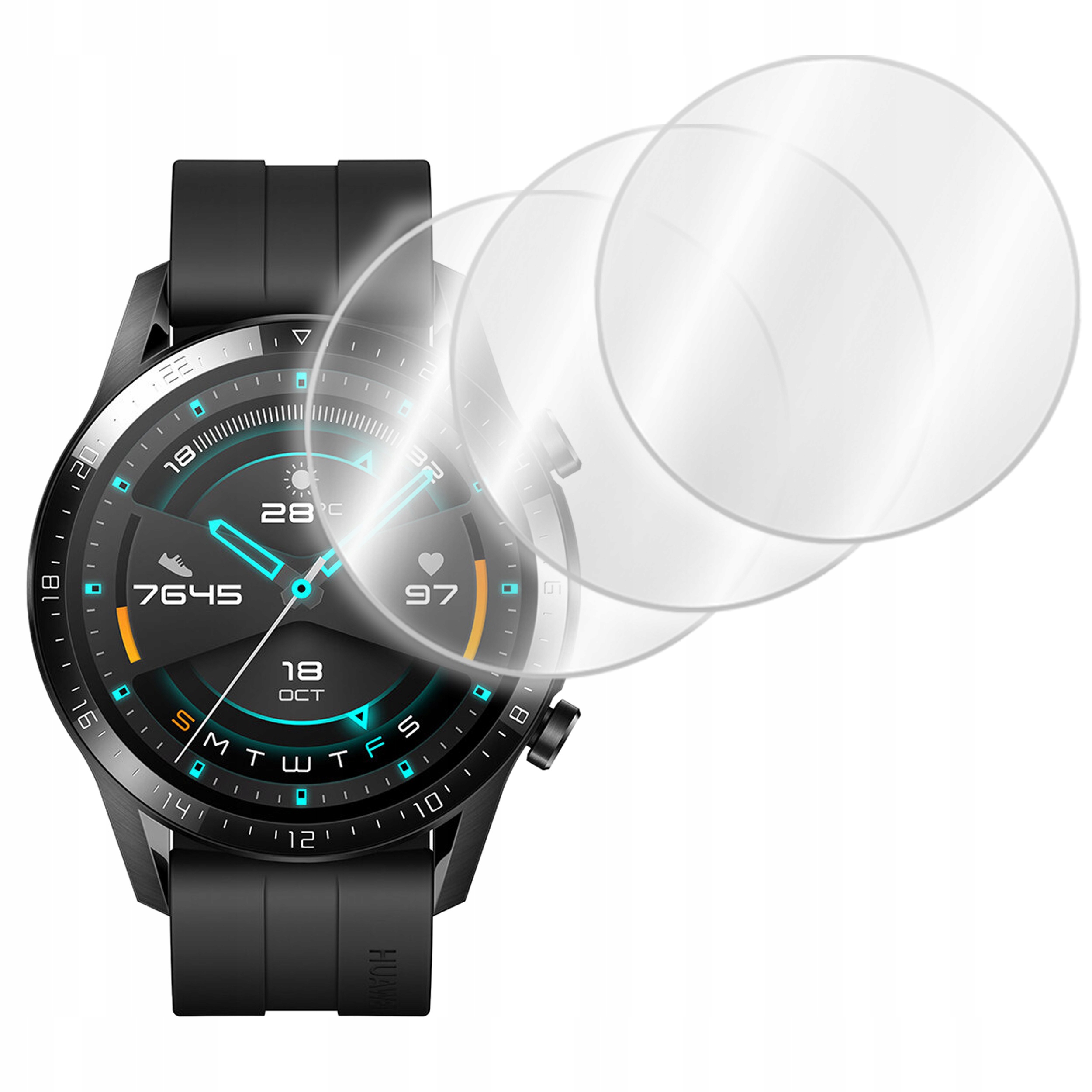 

3x Szkło hybrydowe do Huawei Watch GT2 46mm