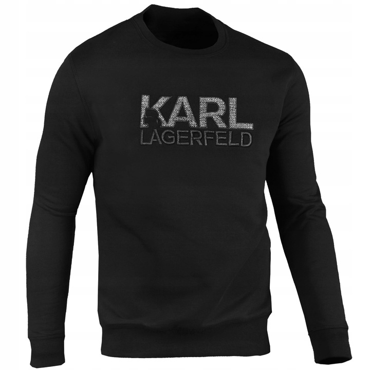 Karl Lagerfeld bluza męska czarna bez kaptura 705011-554910-990 XL