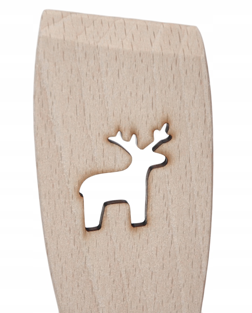 

Szpatułka Kuchenna Buk Płaska Grawer Jeleń 30 cm.