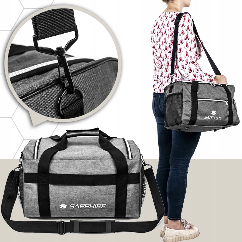 TORBA bagaż podręczny DO SAMOLOTU 40x20x25 RYANAIR pojemna UCHWYT kieszenie Marka inna