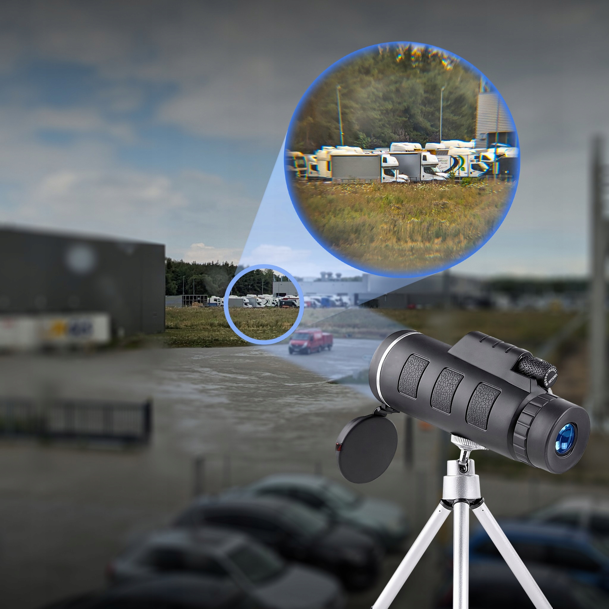 MONOKULAR LUNETA LORNETKA TELESKOP TELEFON STATYW Stan opakowania oryginalne