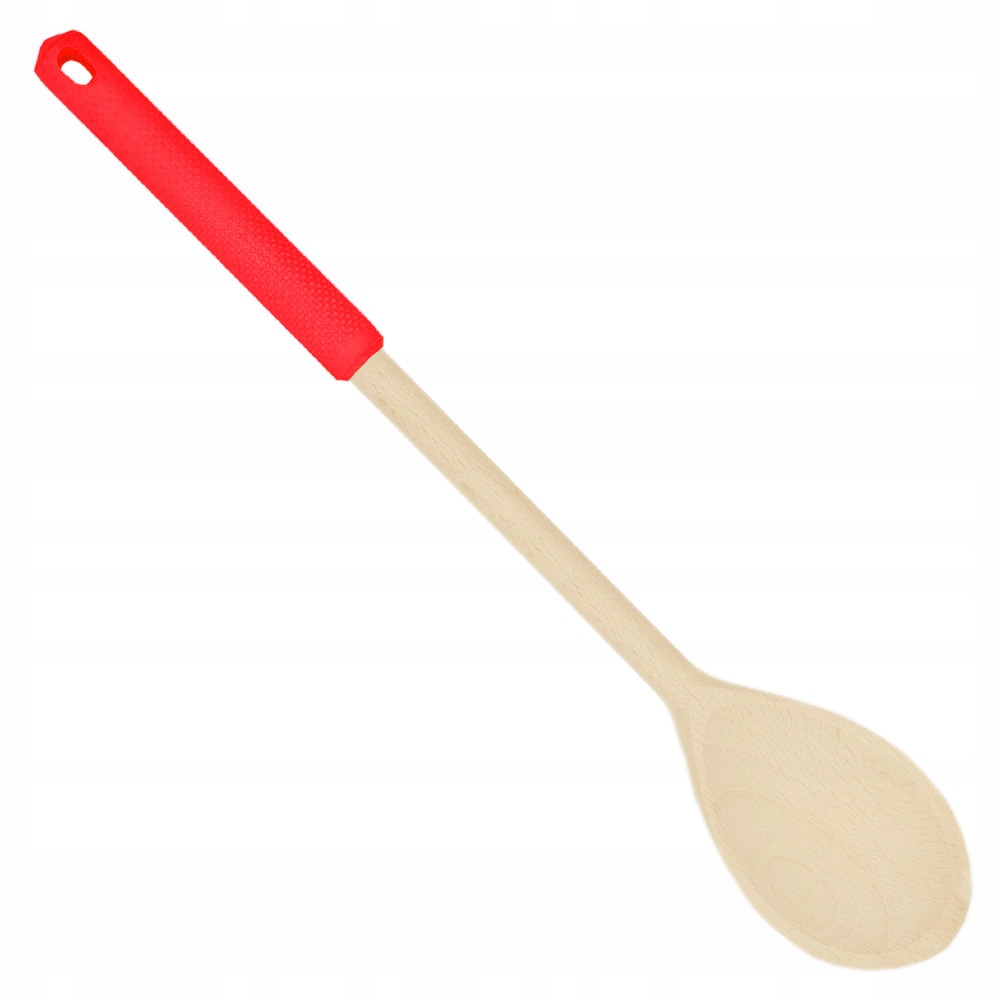 

Drewniana Łyżka Szwedzka Z Silikonową Rączką 31CM