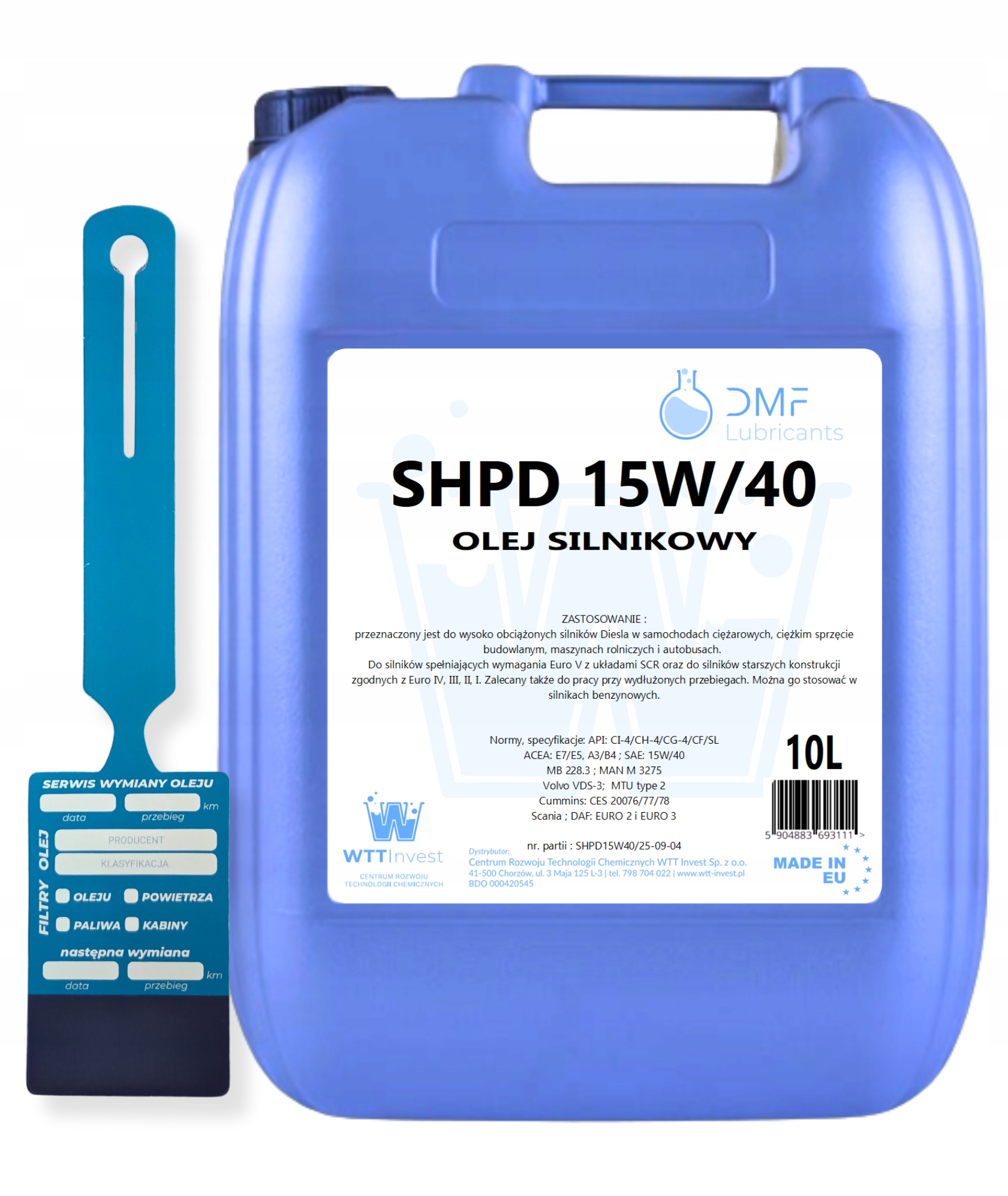 Olej silnikowy Shpd 15W/40 10L do ciężarówek koparek autobusów