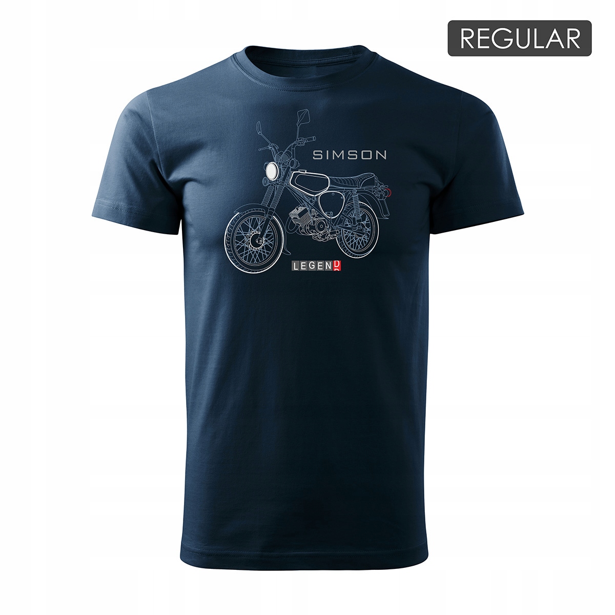 

Koszulka z motocyklem motor Simson Enduro S50 S51