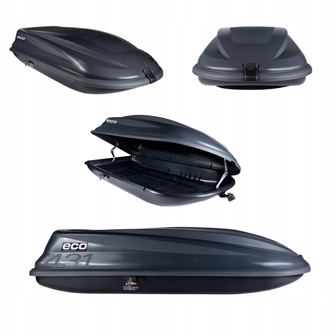 BOX BAGAŻNIK DACHOWY ECO 431 KUFER BOKS NA DACH