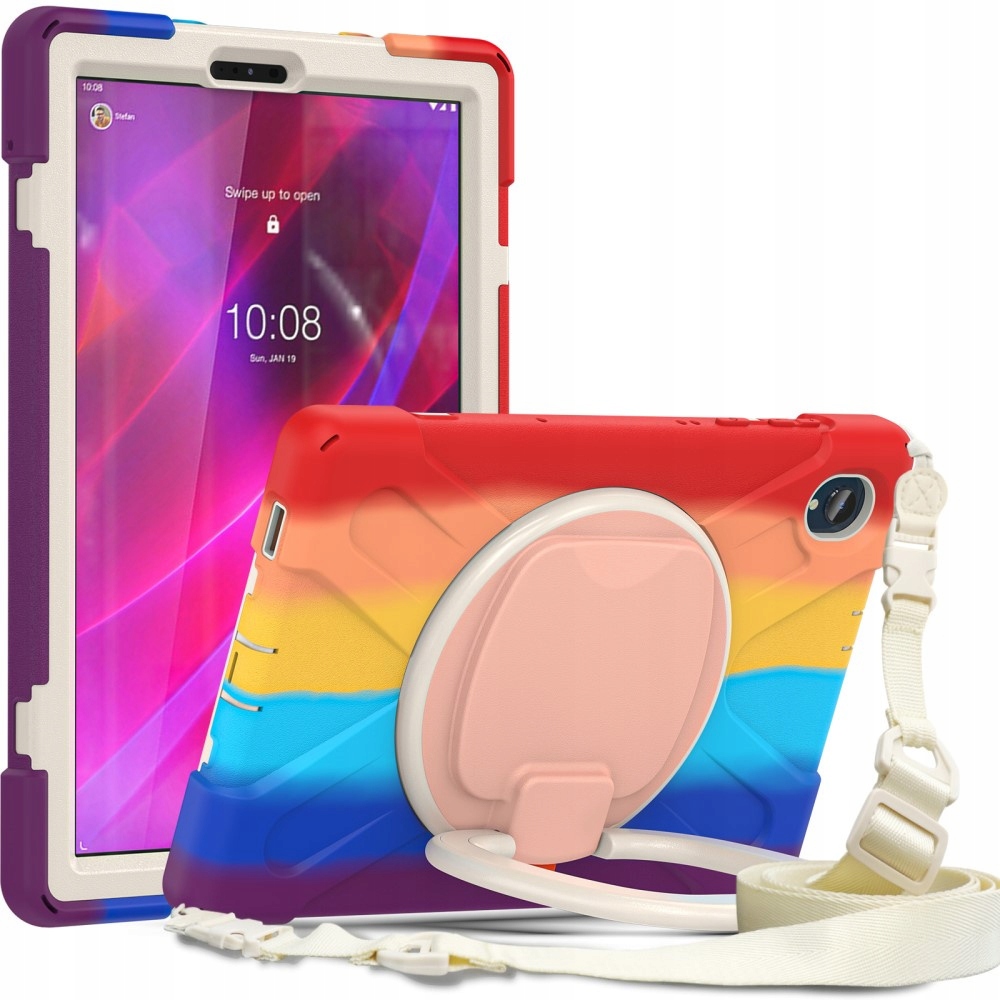 Pouzdro Pancéřové Pro Lenovo Tab M10 Plus 10.3 TB-X606F Case S Popruhem Kryt