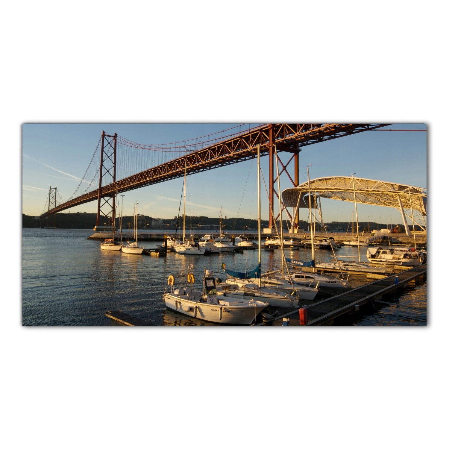 

Hartowany Obraz Szklany Most Lizbona Miasto 120x60