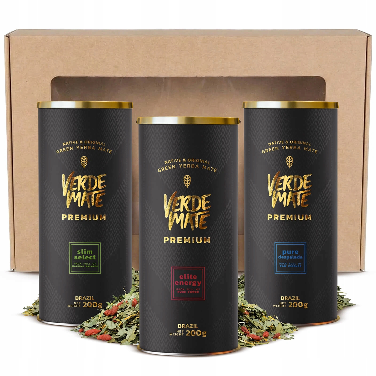 Levně Dárková Sada Yerba Mate Verde Mate Premium 3x200 g