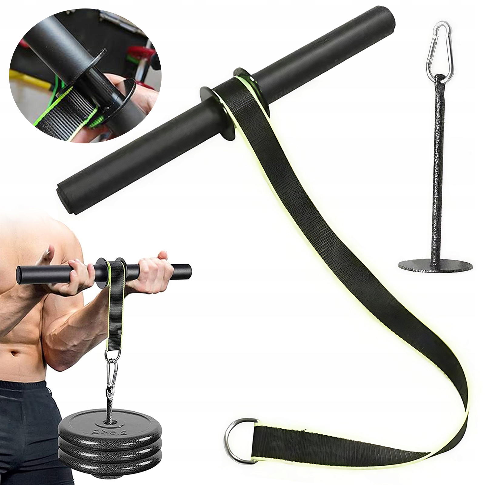 Wrist Roller Do Ćwiczeń Mięśni Przedramion Forearm Blaster Stabilny Wydajny
