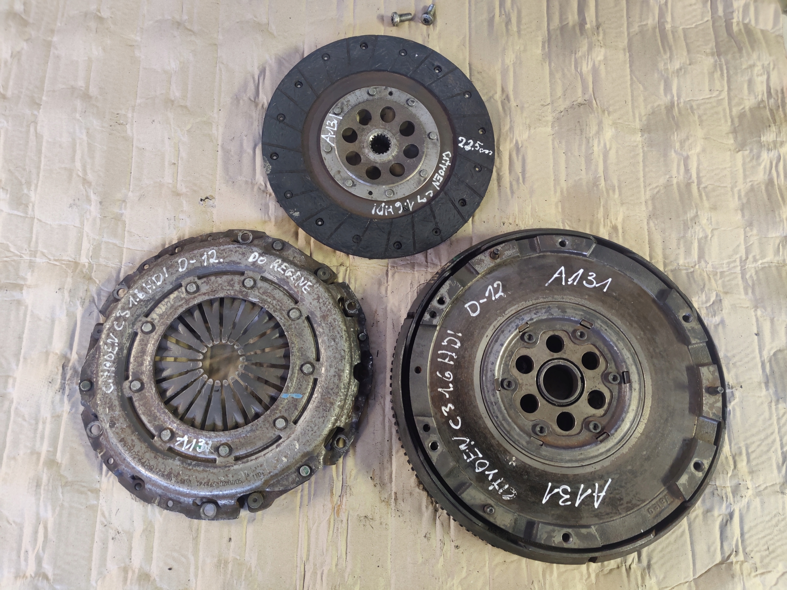 PEUGEOT CITROEN 1.6HDI VOLANO USATO disco di pressione A131