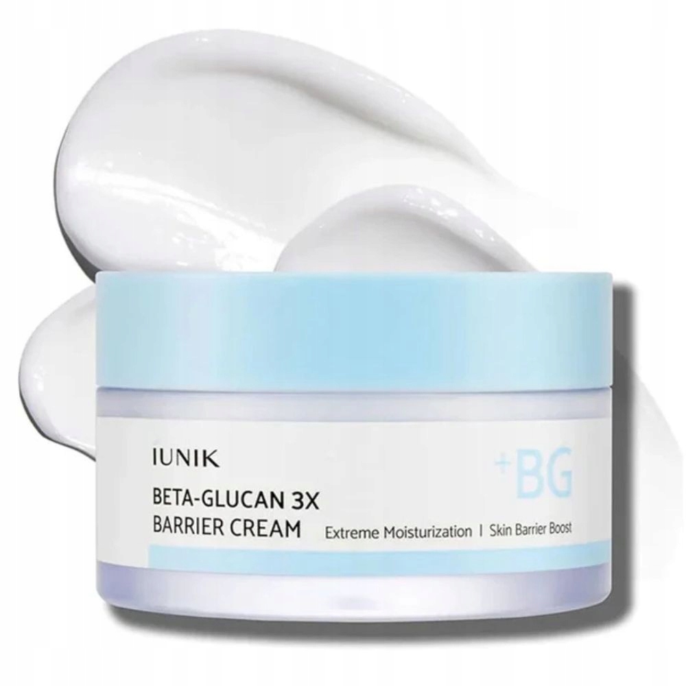Hydratační krém iUNIK Beta Glucan 3X podporuje kožní bariéru 50 ml