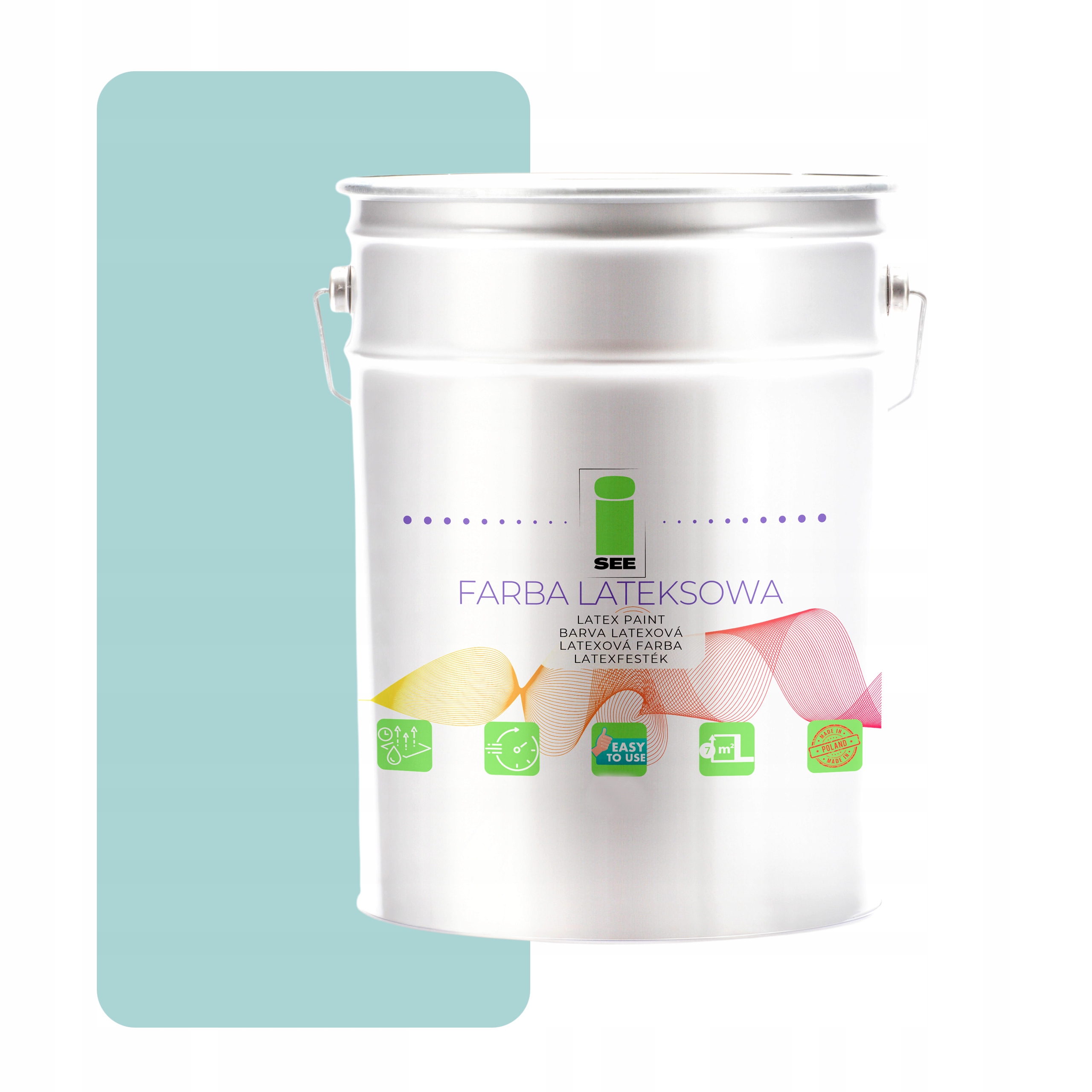 Latexová Farba Na Steny 10 L I See Hypoalergénna Modrá Priedušná