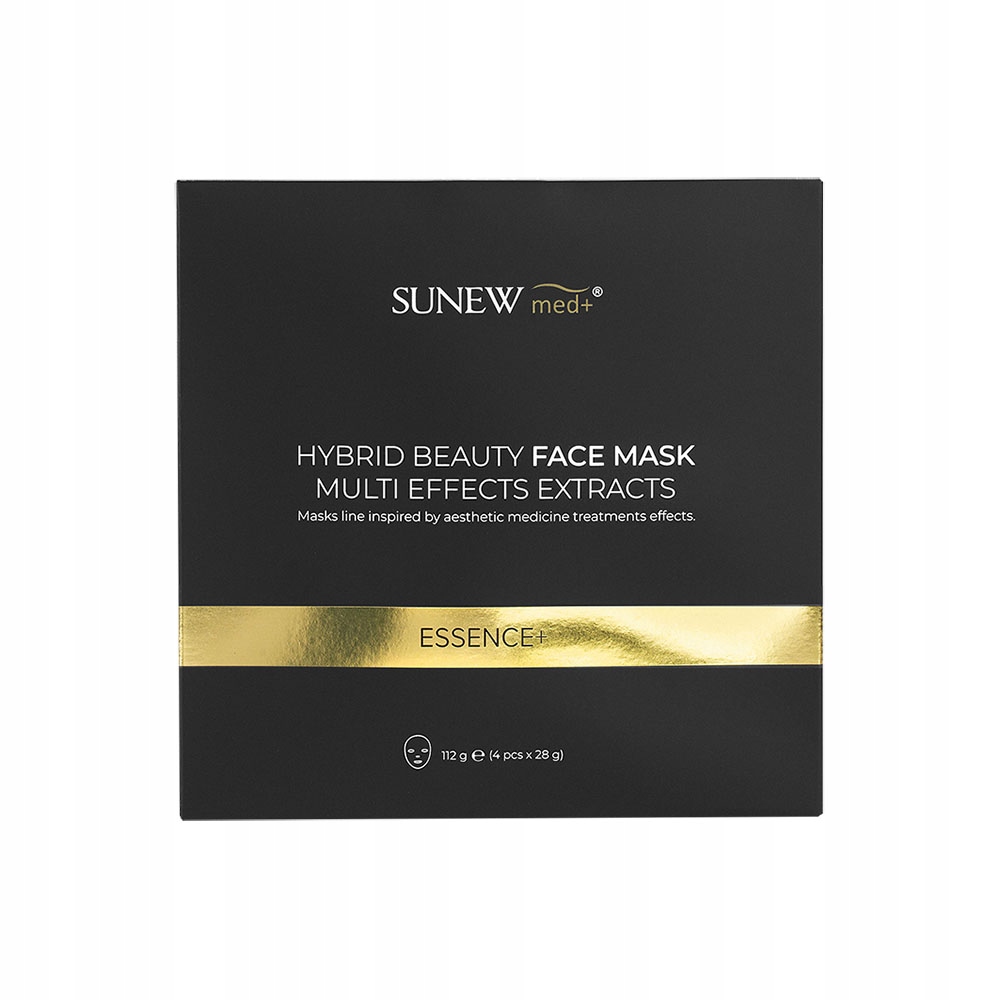 Sunew Med+ Essence+ Hybridní maska s peptidy a hlemýždím slizem 4 kusy