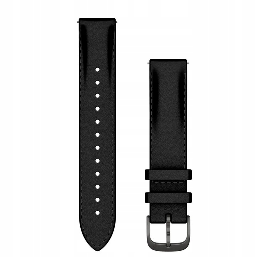 Garmin Pasek skórzany Quick Realese 18mm czarny Venu 4 41mm 3s