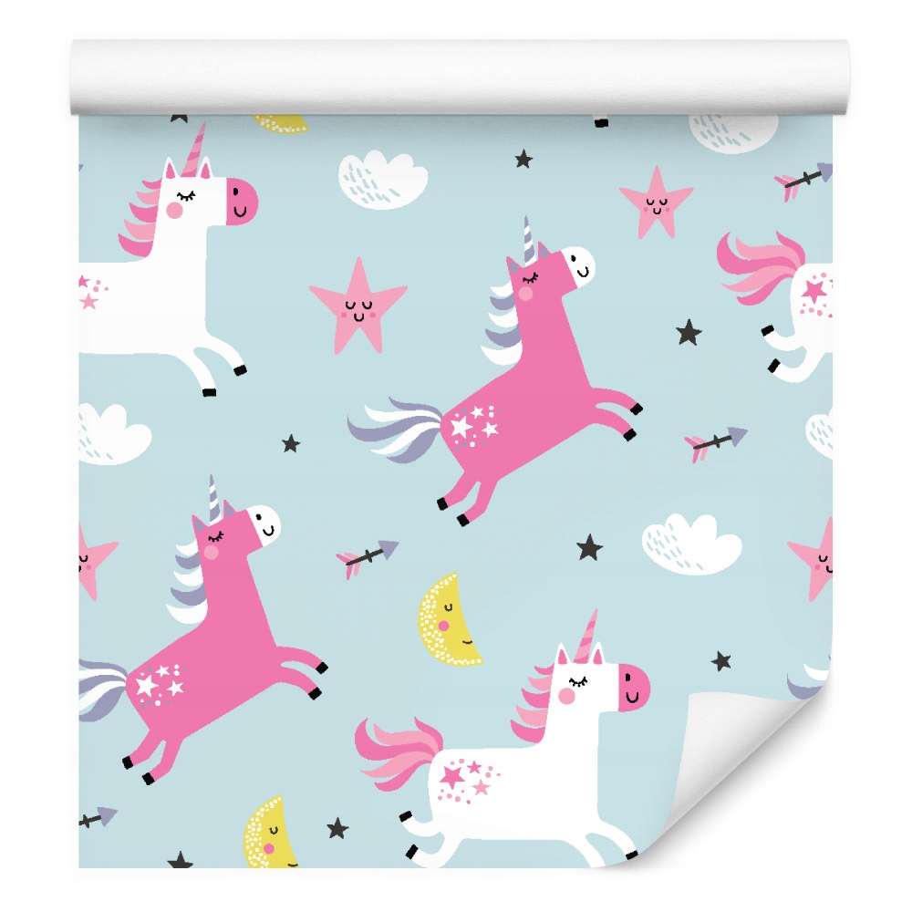 Tapeta pro dívky Jednorožci hvězdy měsíce