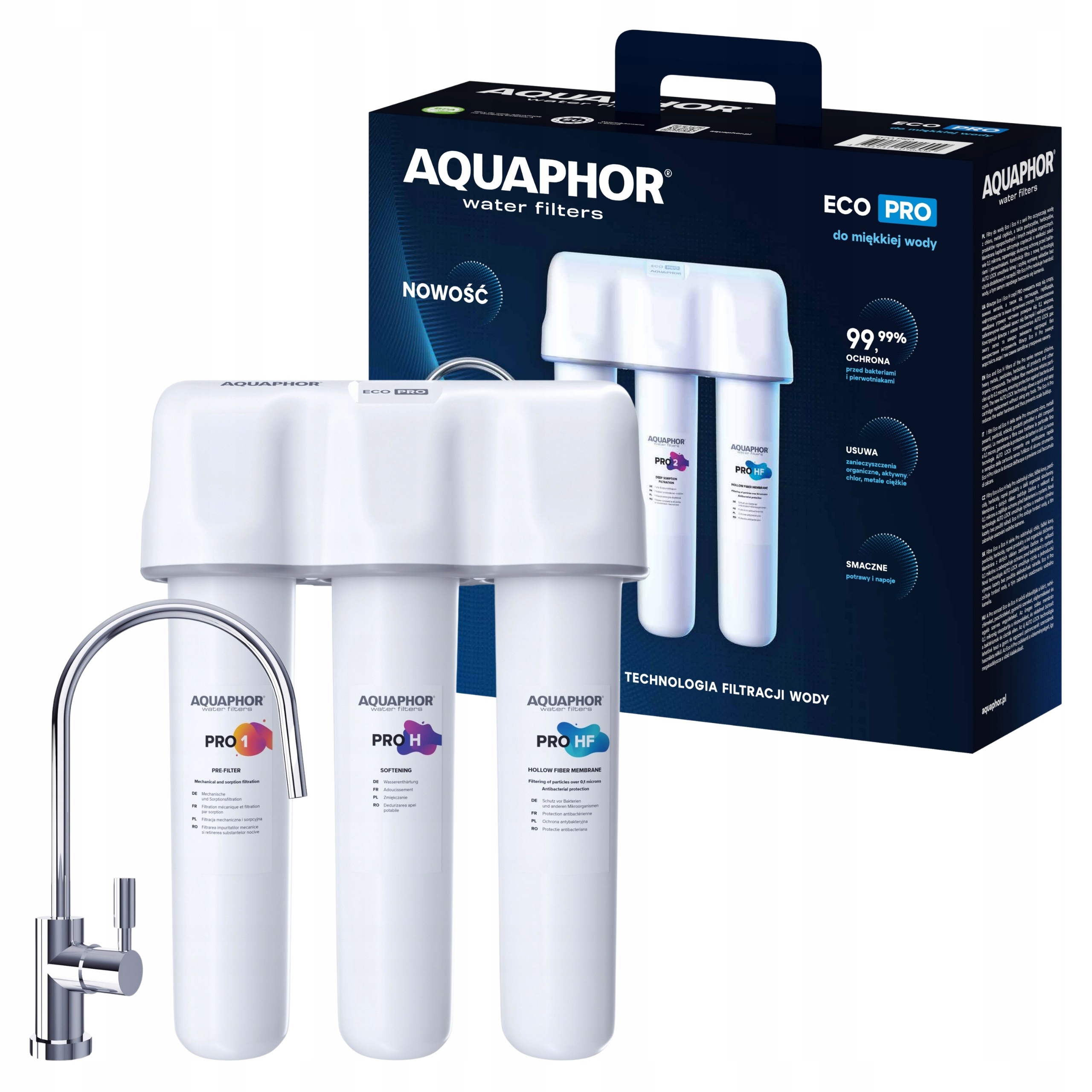 Poddřezový vodní filtr Aquaphor Eco Pro (s antibakteriální ochranou)