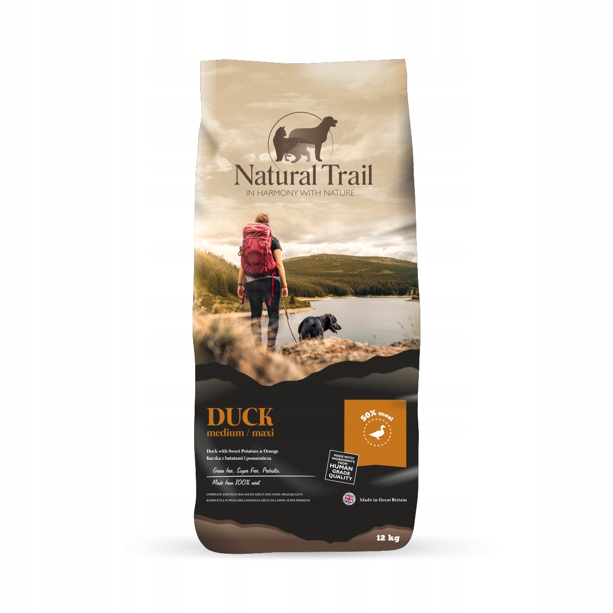 Natural Trail Dog Gf Medium Breed Duck 12kg