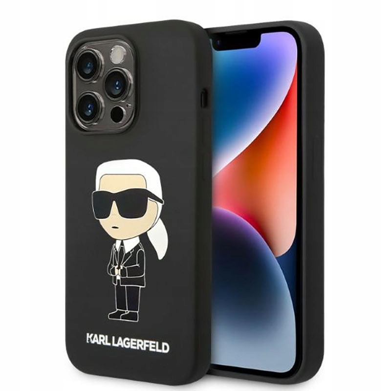 Karl Lagerfeld Silicone Nft Ikonik MagSafe – Pouzdro pro iPhone 14 Pro (černé)