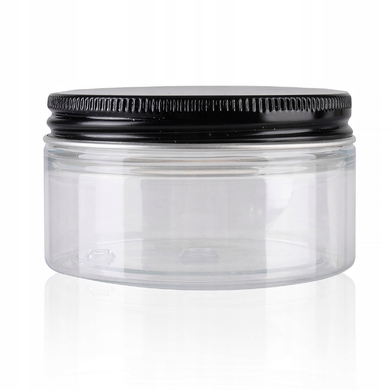

Słoik Pet 150ml z nakrętką Alu Czarną