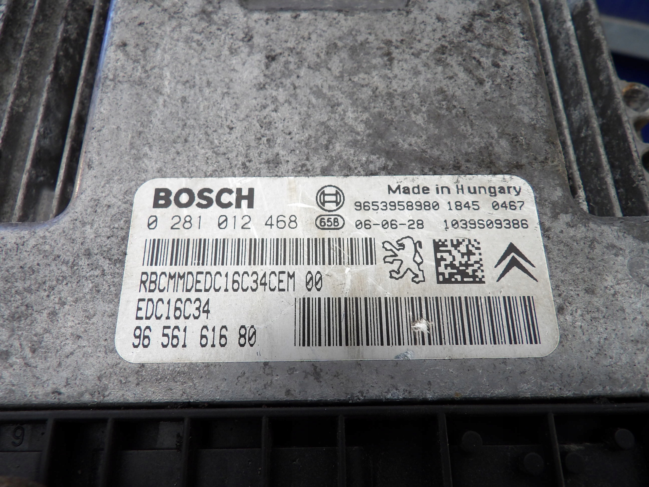 COMPUTER CITROEN XSARA PICASSO 1,6HDI 0281012468