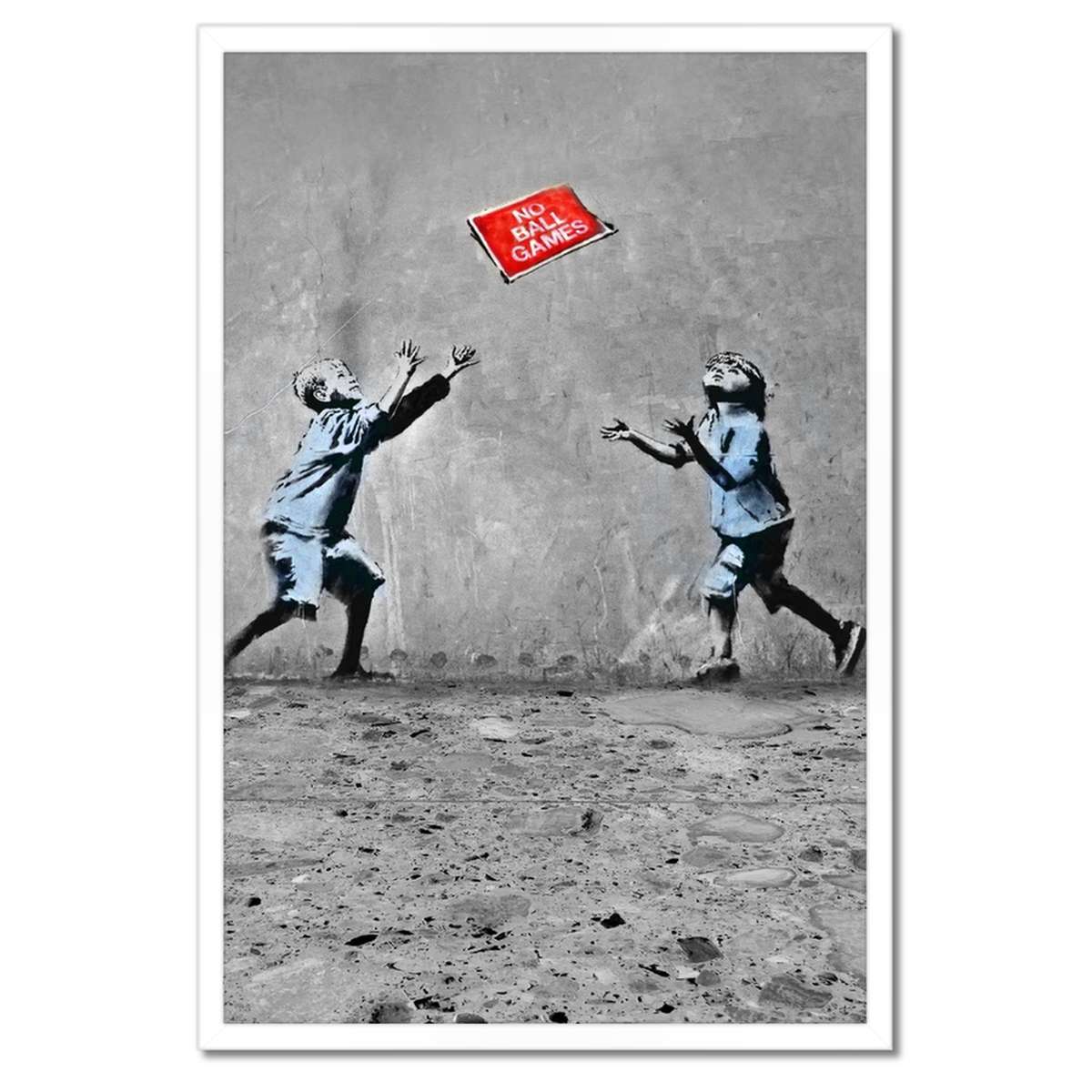 Plakáty v rámu 40x60 Banksy No Ball Games