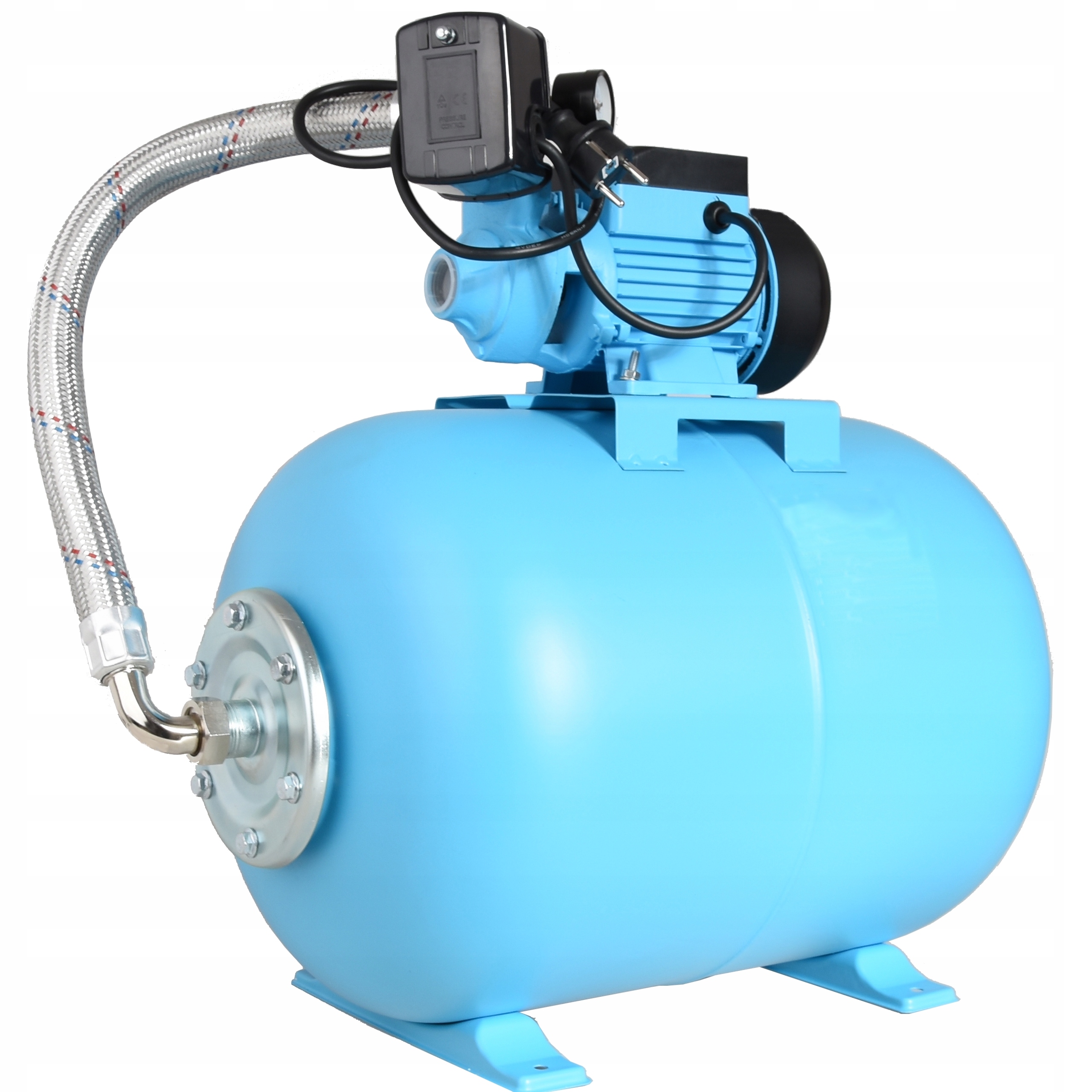 

Hydrofor 100L Do Wody Pompa QB60 Osprzęt Wąż
