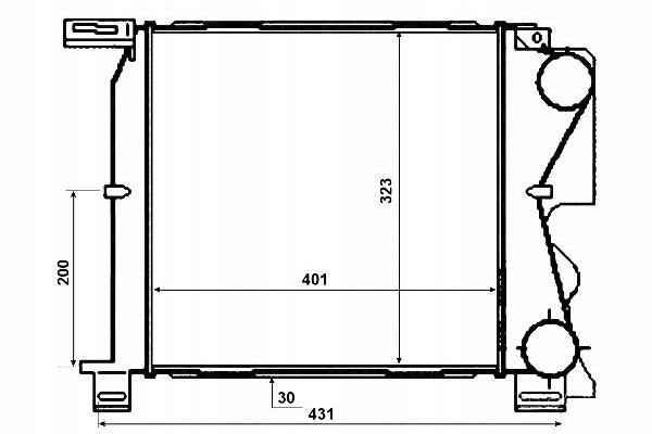 NRF INTERCOOLER CHRYSLER VOYAGER IV 2.8 CRD (RG. R Producent części NRF