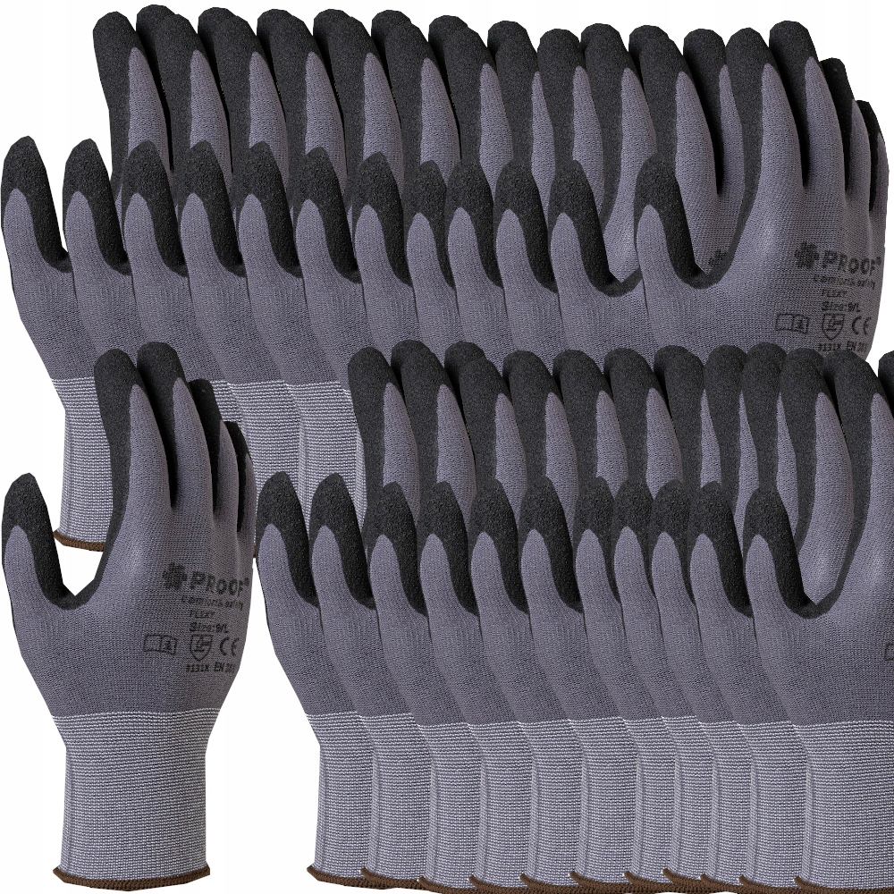 Рабочие перчатки с нитриловым покрытием FLEXY 9-12par