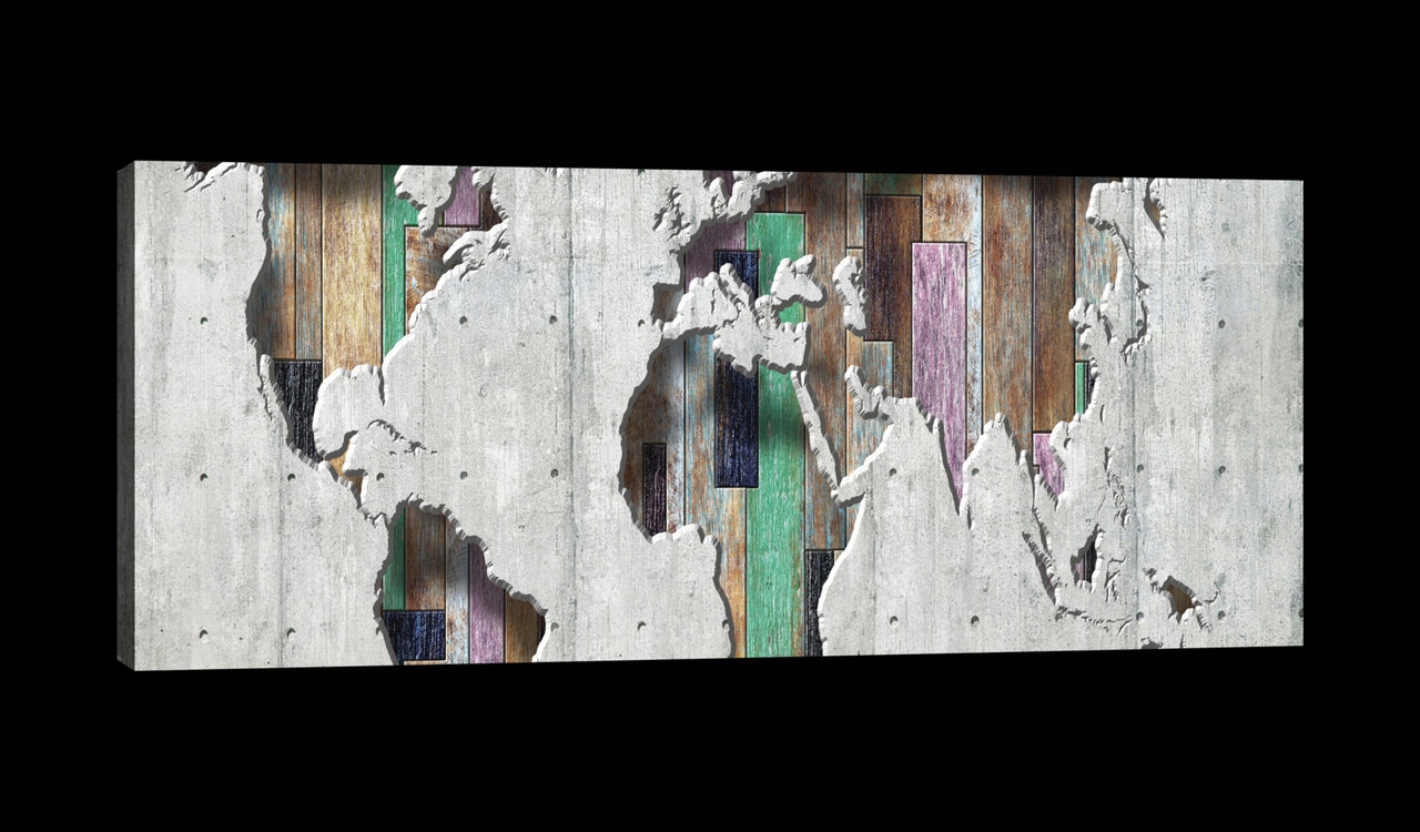 Obraz 145x45 Abstrakce textura beton městské dřevo Moderní umění