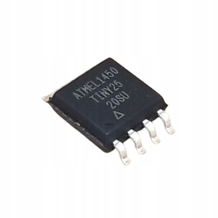 ATTINY25-20SU mikrokontroler 8bit, 2kB, 128B, 128B, 20MHz, SO8W, Atmel
