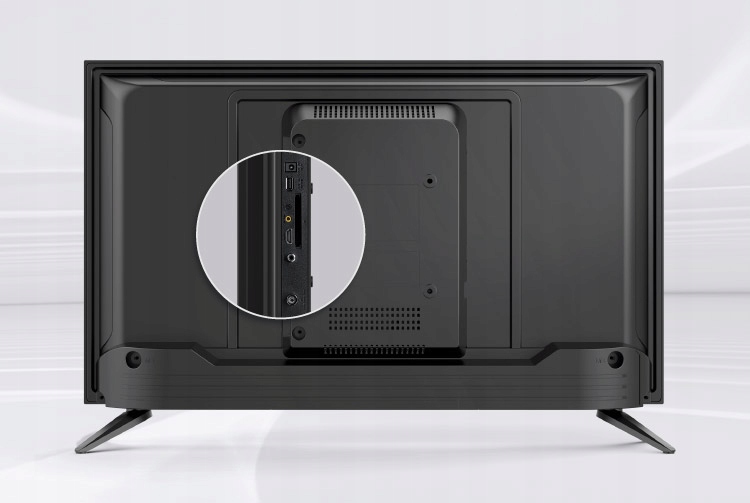 TELEWIZOR 24' HD LED KRUGER&MATZ 230/12V DVB-T2 BUS KAMPER JACHT + ZASILACZ Liczba złączy HDMI 1