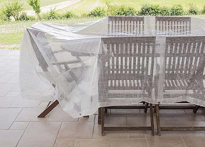 PLANDEKA 5X5 PRZEŹROCZYSTA BASENOWA Pod Basen 100g Szerokość 5 m