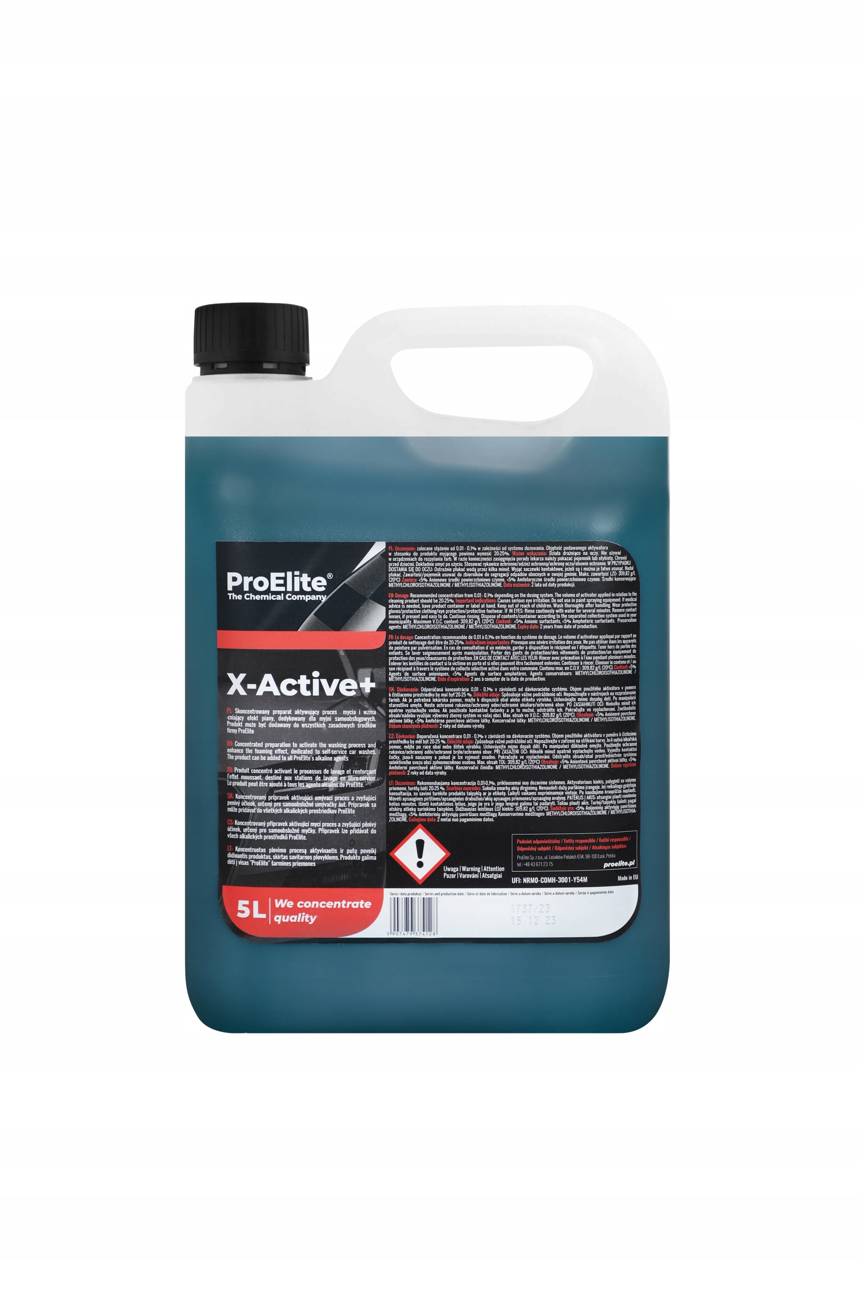 PROELITE _ X-ACTIVE+ 25L _ AKTYWATOR PROCESÓW MYJĄCYCH _ PRE212