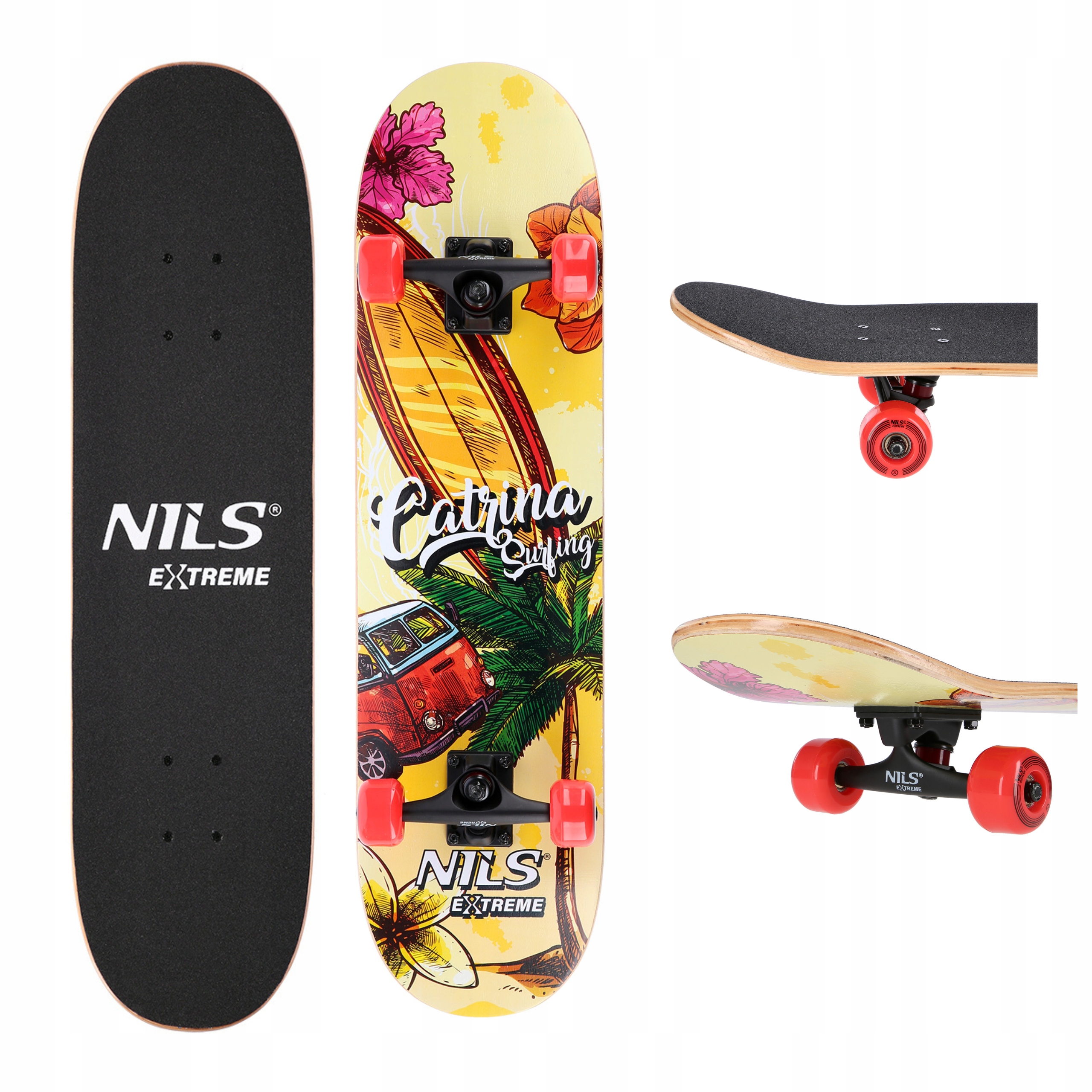 Deskorolka skatepark drewniana 100kg ABEC7 Nils Extreme