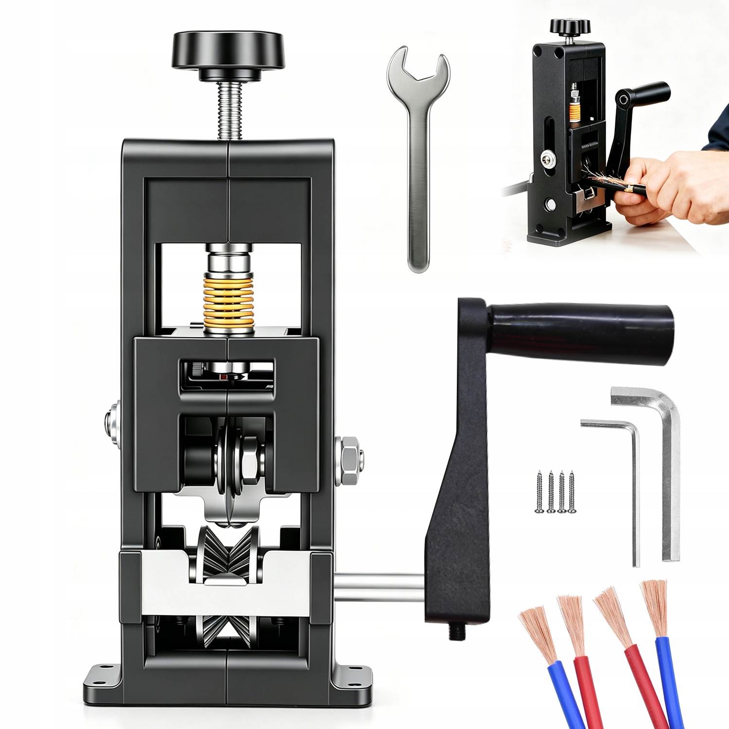 Odizolovací Stroj Na Kabely, Odizolovač Kabelů, 1-25 MM, Černý