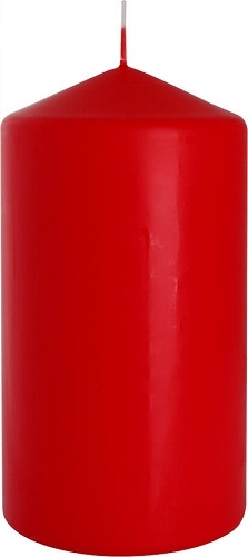 

Czerwona świeca walec 80/150 66h palenia Bispol