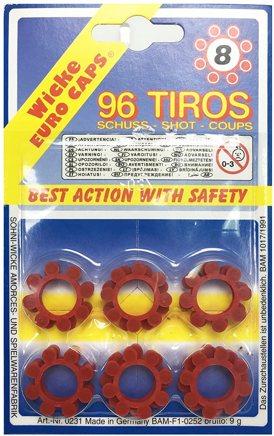 GONHER 960/8 amunicja, kapiszony 96 strzałów