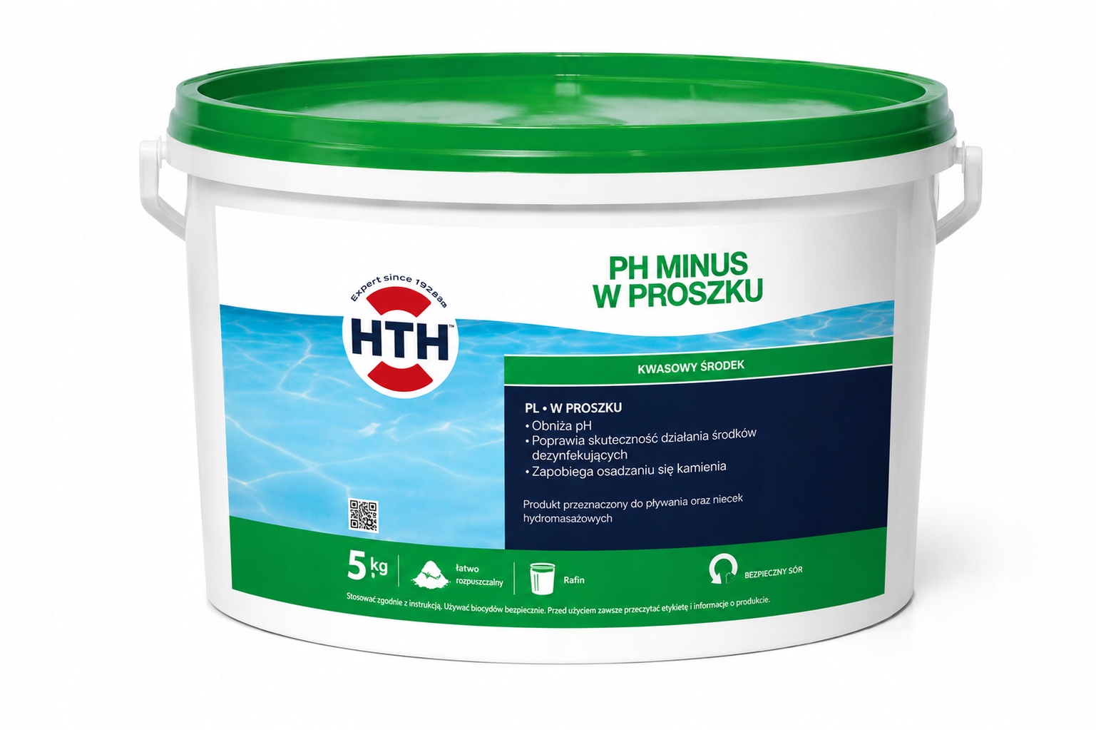 Hth pH Minus Granulat 5 kg do Basenu Skuteczne Obniżanie pH wody
